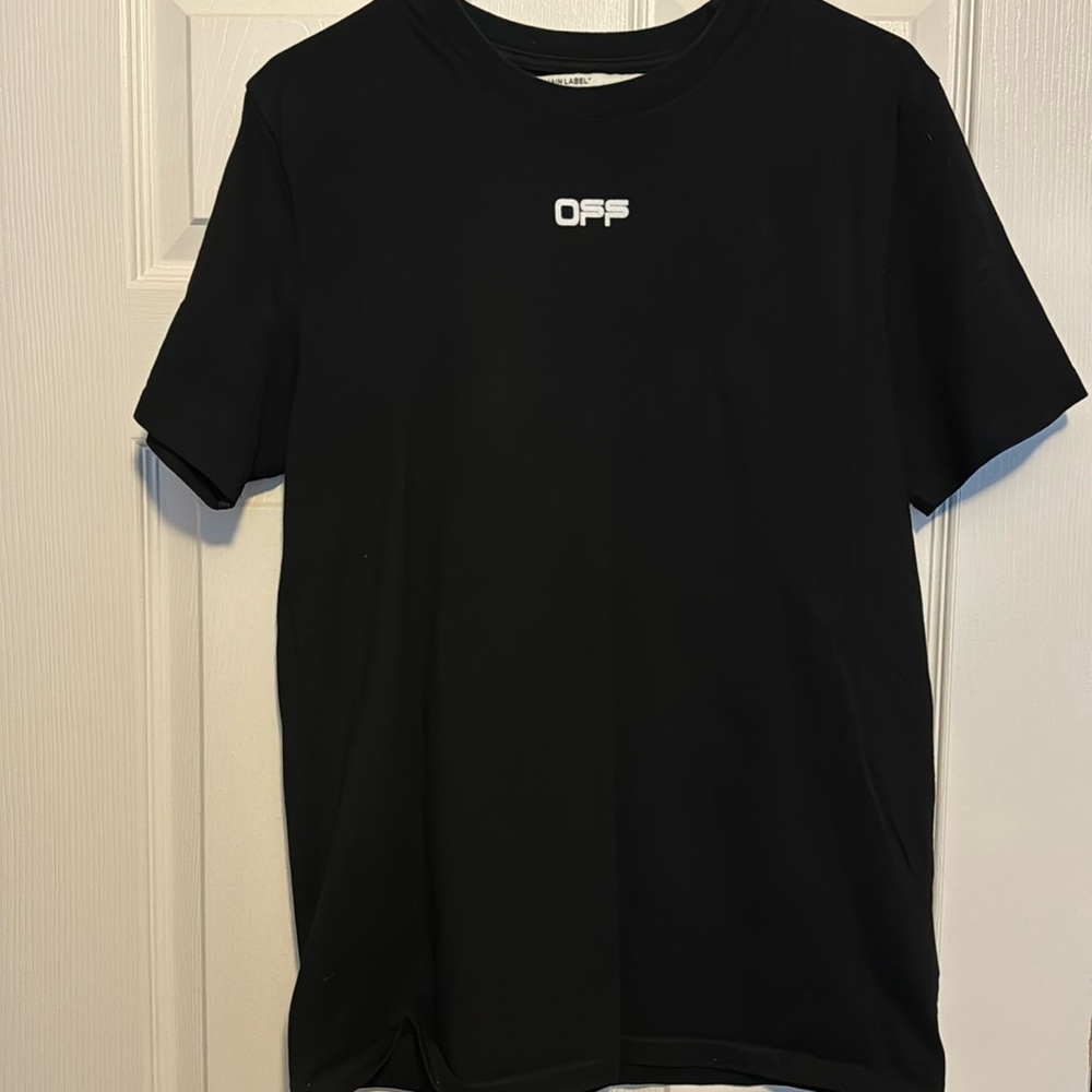 OFF-WHITE Slim Fit Airport Tape t-shirt